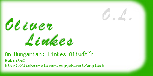 oliver linkes business card